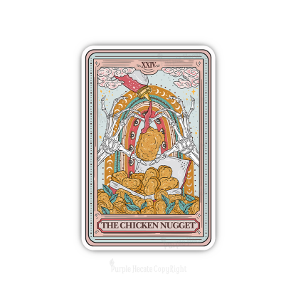 Purplehecate The Chicken Nugget Tarot Sticker