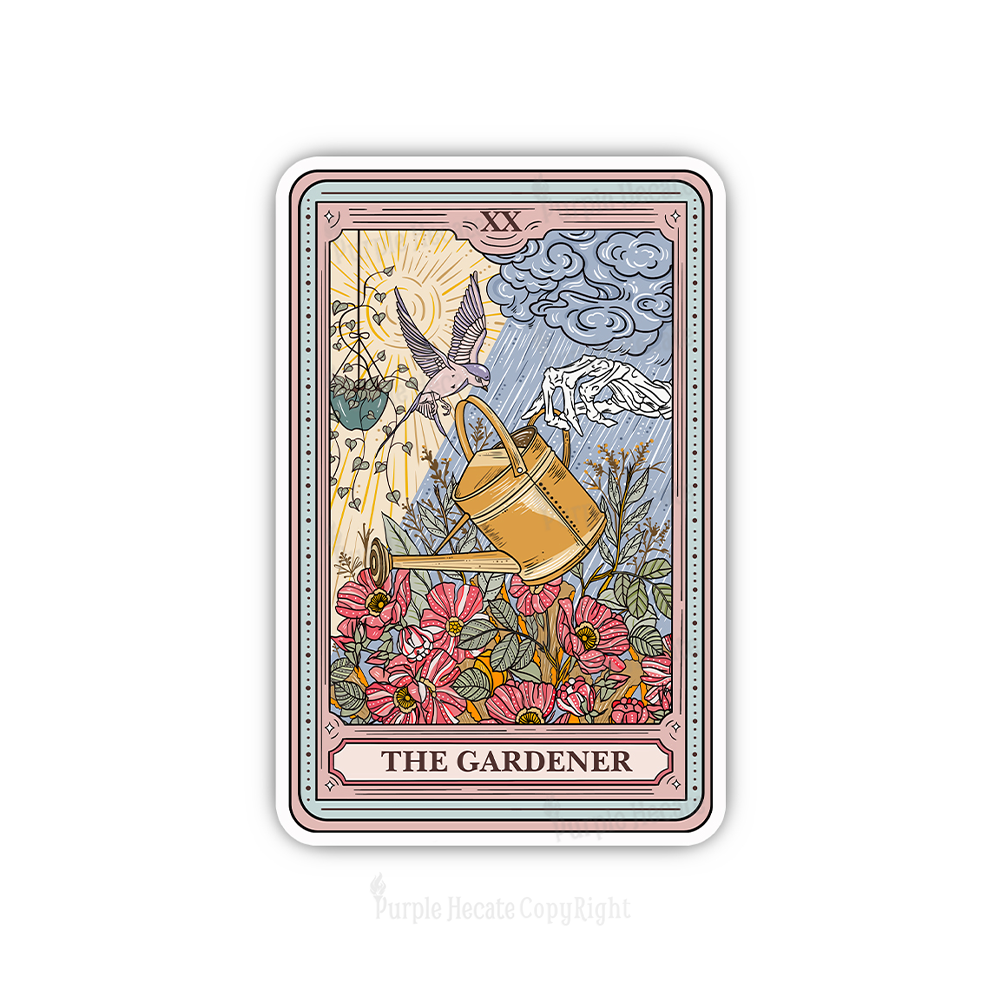 Magic Purplehecate The Gardener Tarot Sticker