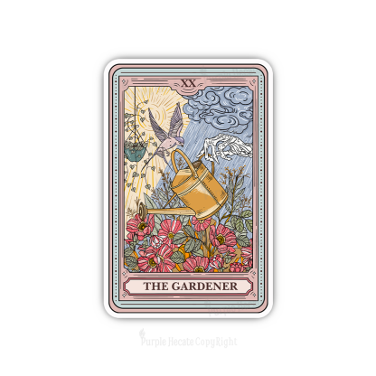 Purplehecate The Gardener Tarot Sticker