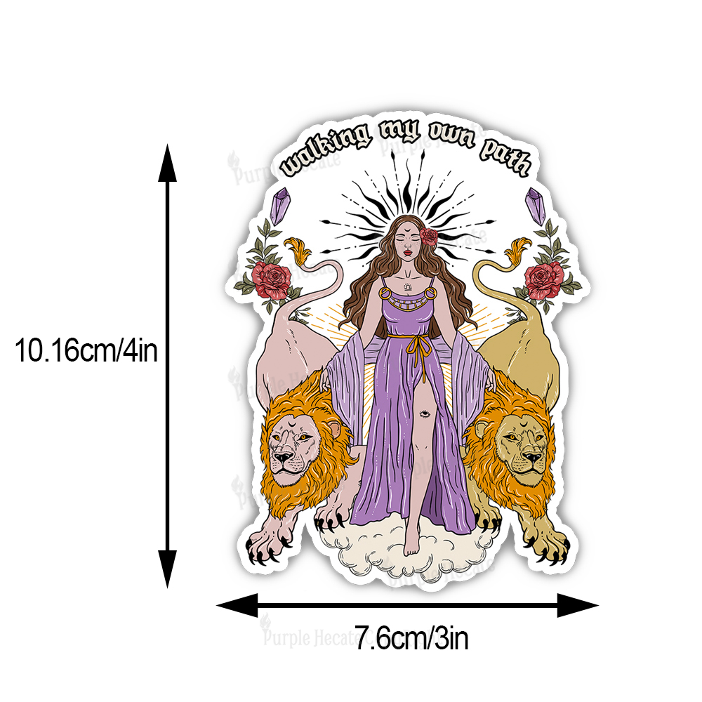 Purplehecate The Goddess Walking My Own Path Sticker