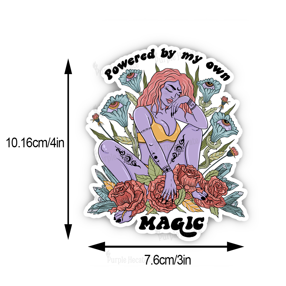 Purplehecate Powered By My Own Magic Sticker