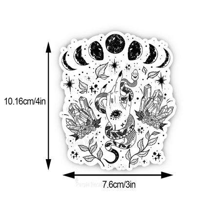 Purplehecate Reach For The Moon Sticker