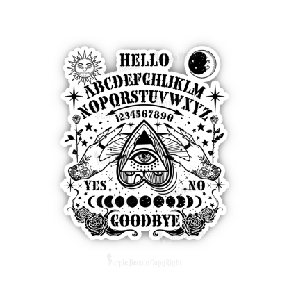 Purplehecate Hello Goodbye Sticker
