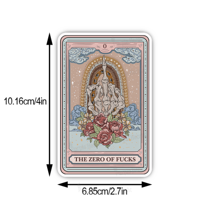 Purplehecate The Zero Of Fucks Tarot Sticker