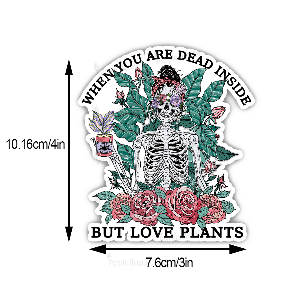 Purplehecate When You Dead Inside Sticker
