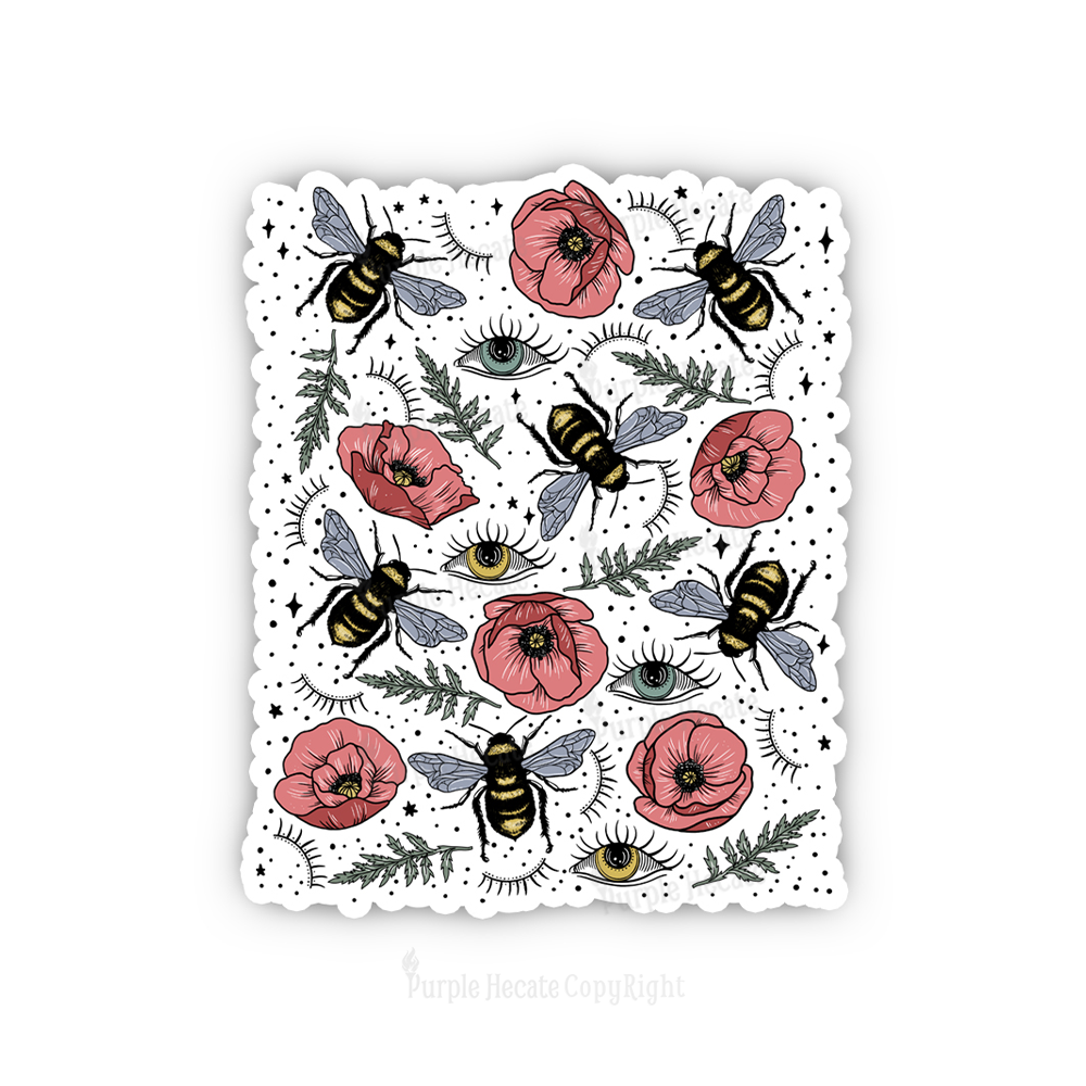 Purplehecate The Bee's Knees Sticker
