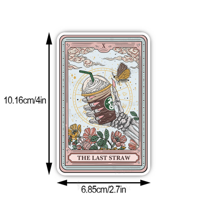 Purplehecate The Last Straw Tarot Sticker