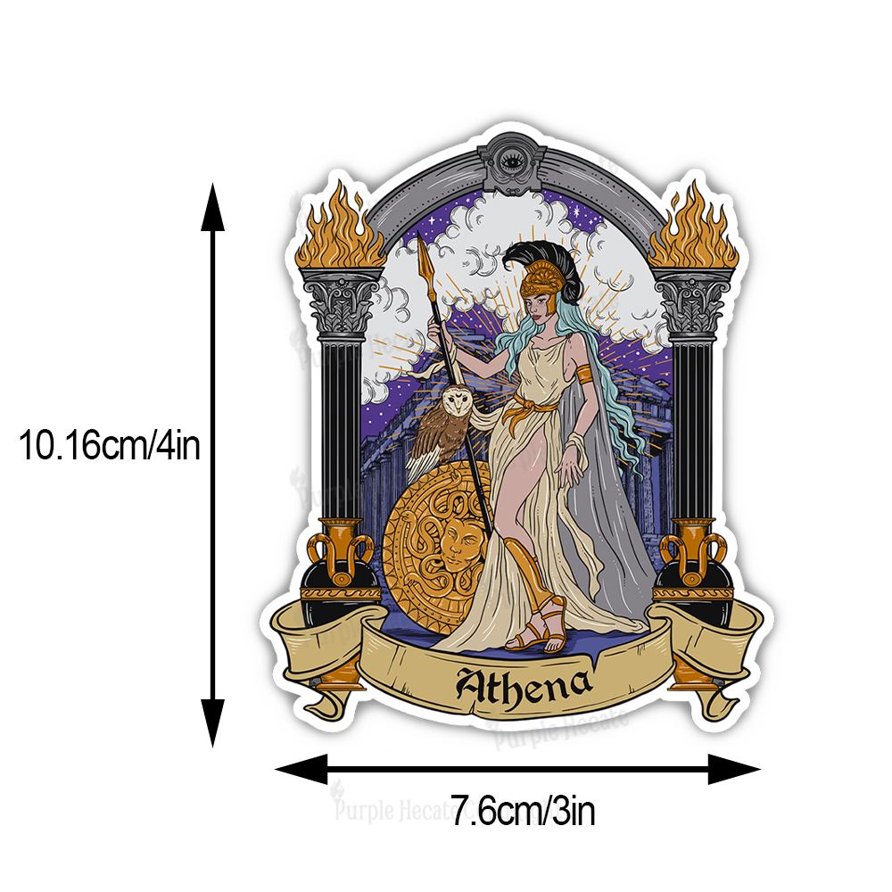 Purplehecate The Wise Goddess Athena Sticker