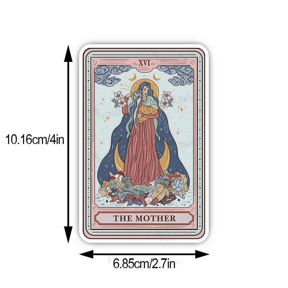Purplehecate The Mother Tarot  Washed Sticker