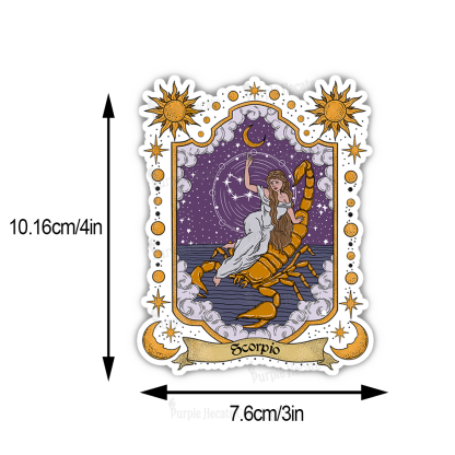 Purplehecate Scorpio Zodiac Sticker