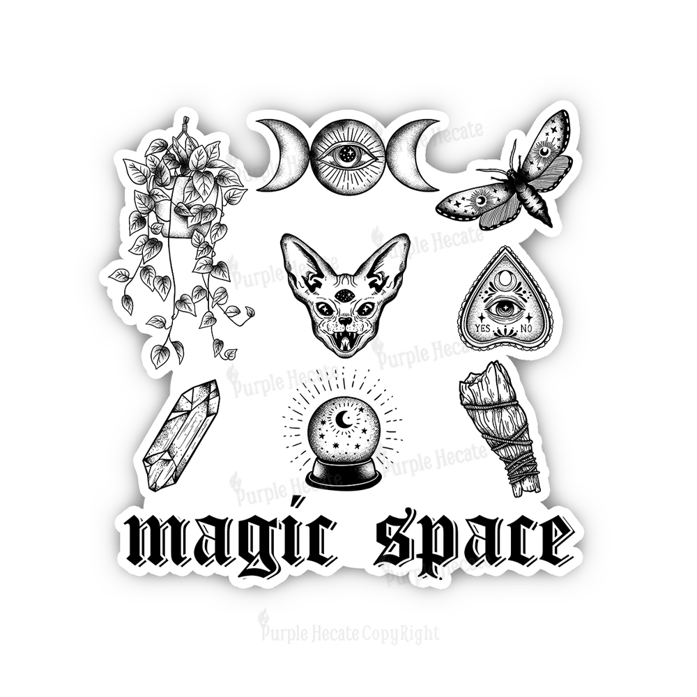 Purplehecate Magic Space Sticker