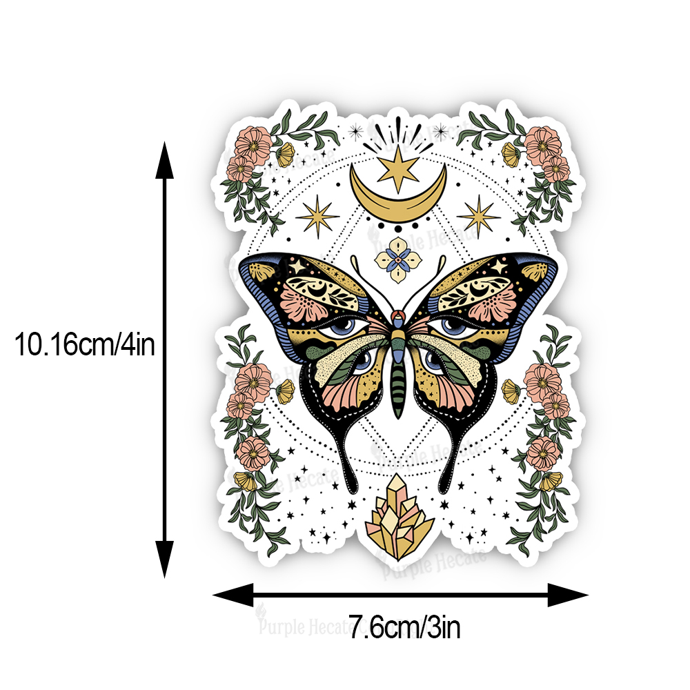 Purplehecate I Am Opening Washed Sticker