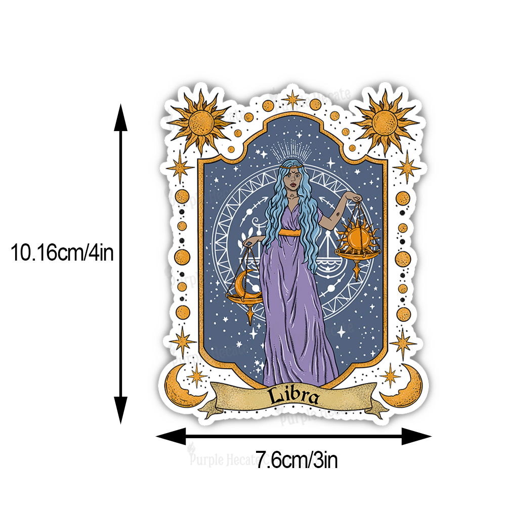 Purplehecate Libra Zodiac Sticker