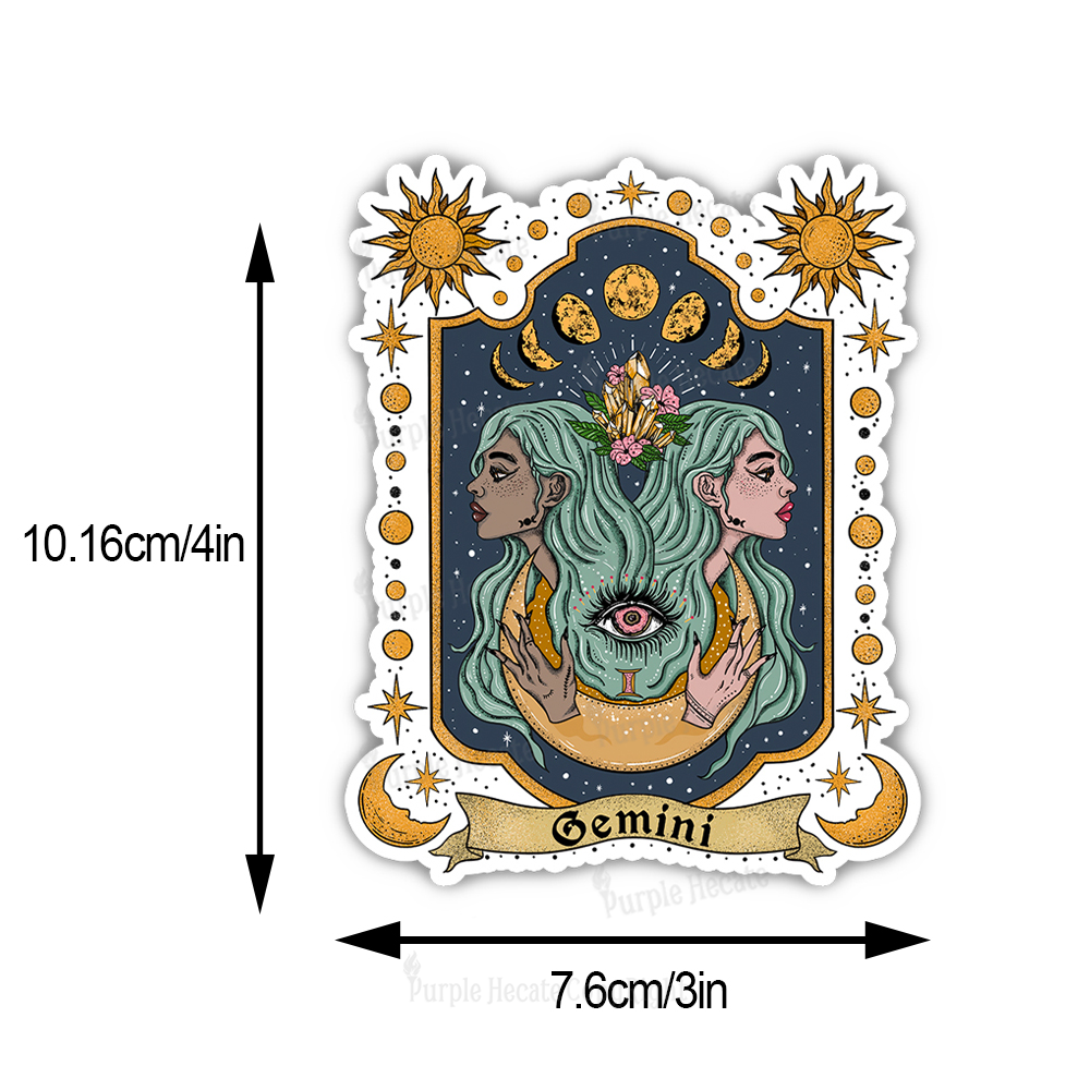 Purplehecate Gemini Zodiac Sticker