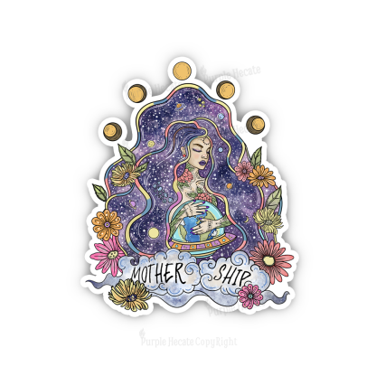 Purplehecate Mother Ship Sticker