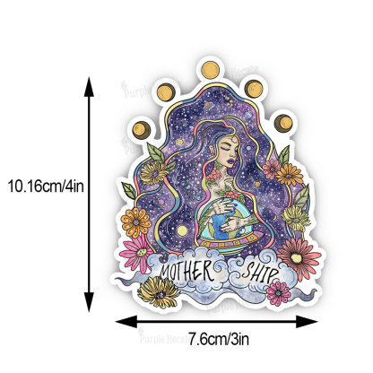 Purplehecate Mother Ship Sticker