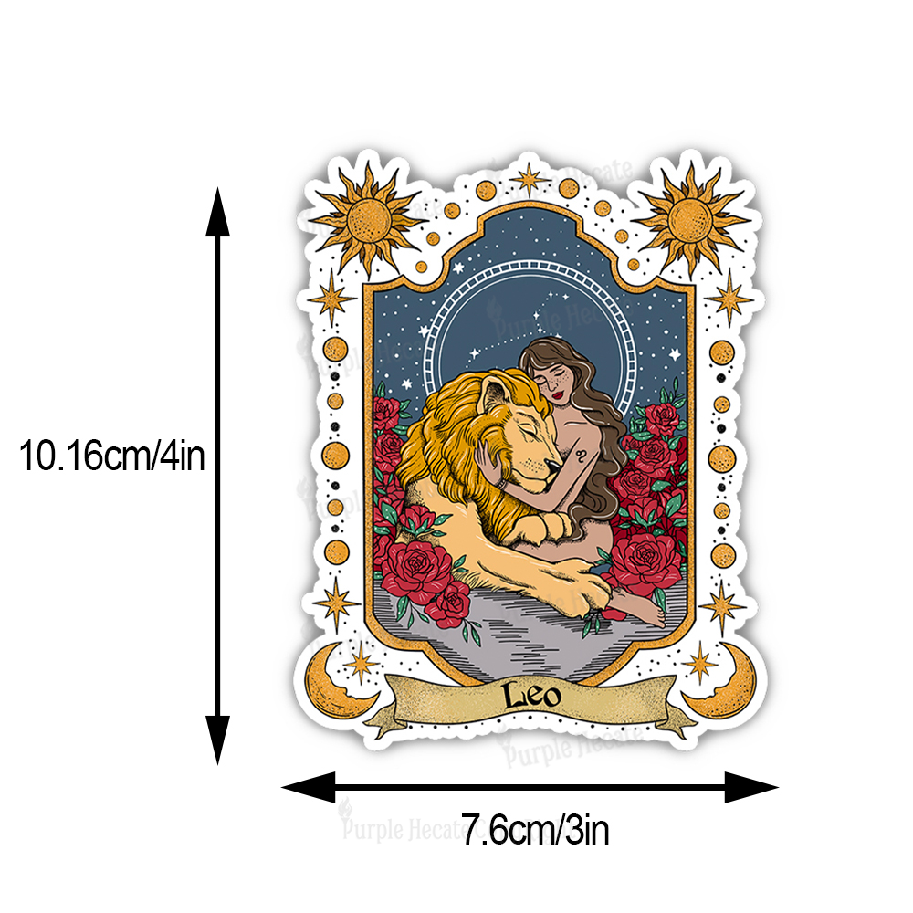Purplehecate Leo Zodiac Sticker