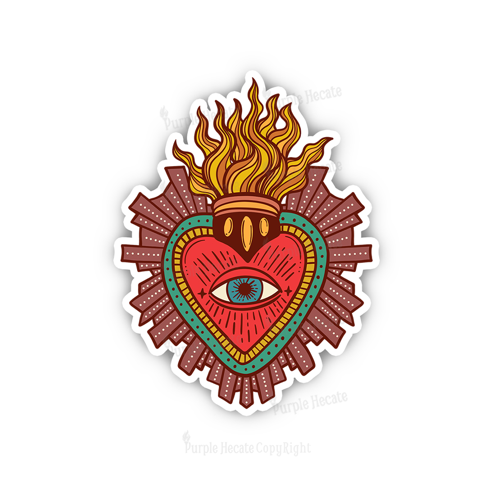 Purplehecate Sacred Heart Sticker