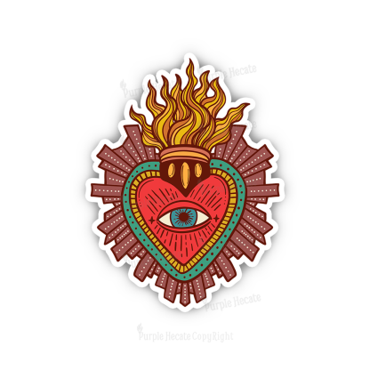 Purplehecate Sacred Heart Sticker