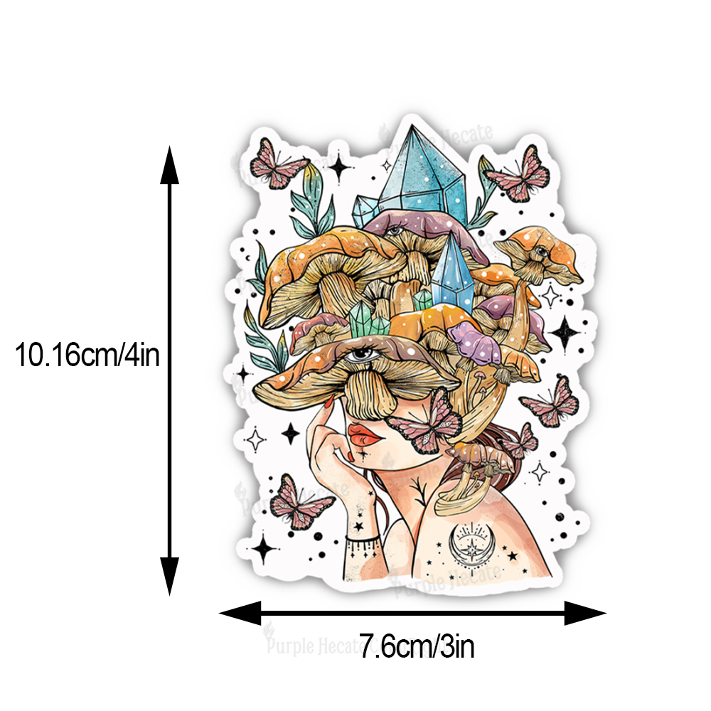 Purplehecate Crystal Goddess Sticker