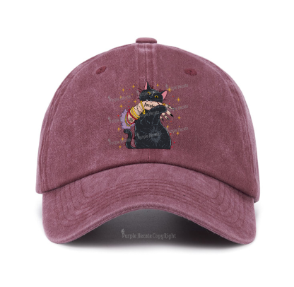 Purplehecate Feral Cat Baseball Cap