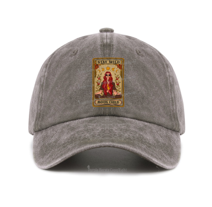 Purplehecate The Stay Wild Moon Child Oracle Card Baseball Cap
