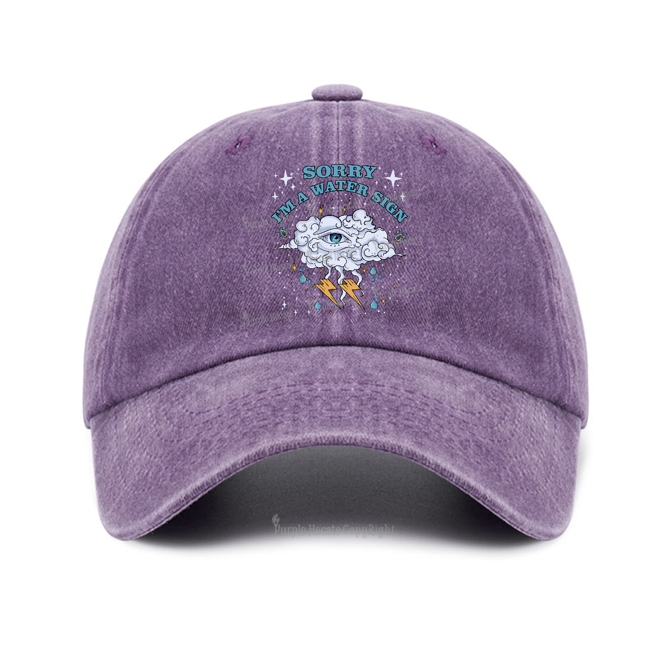 Purplehecate Sorry I'm A Water Sign Baseball Cap
