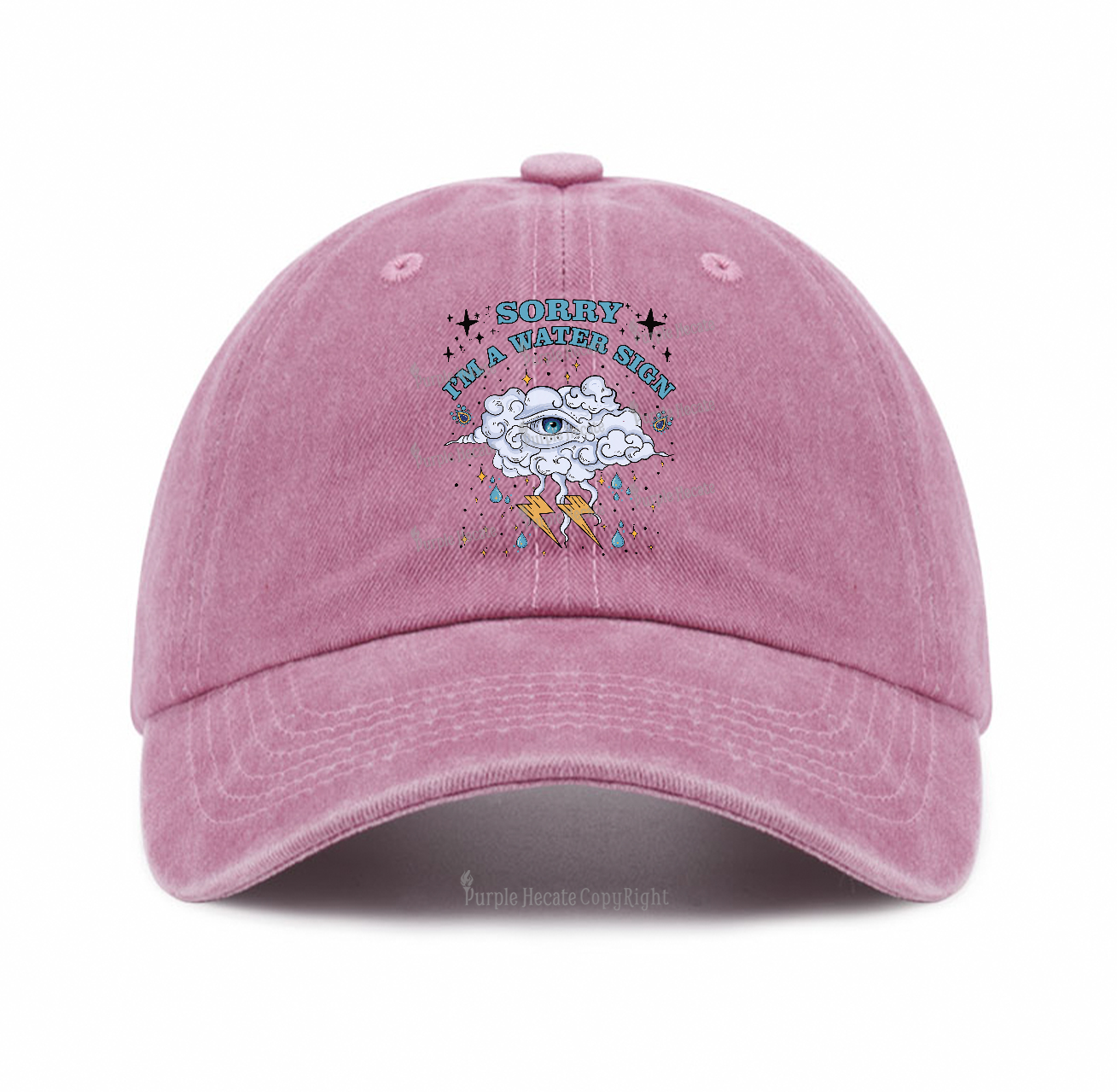 Purplehecate Sorry I'm A Water Sign Baseball Cap