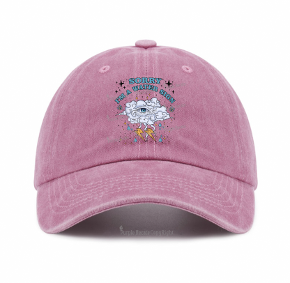 Purplehecate Sorry I'm A Water Sign Baseball Cap