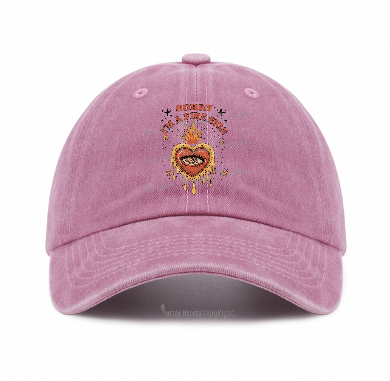 Purplehecate Sorry I'm A Fire Sign Baseball Cap