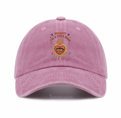 Purplehecate Sorry I'm A Fire Sign Baseball Cap
