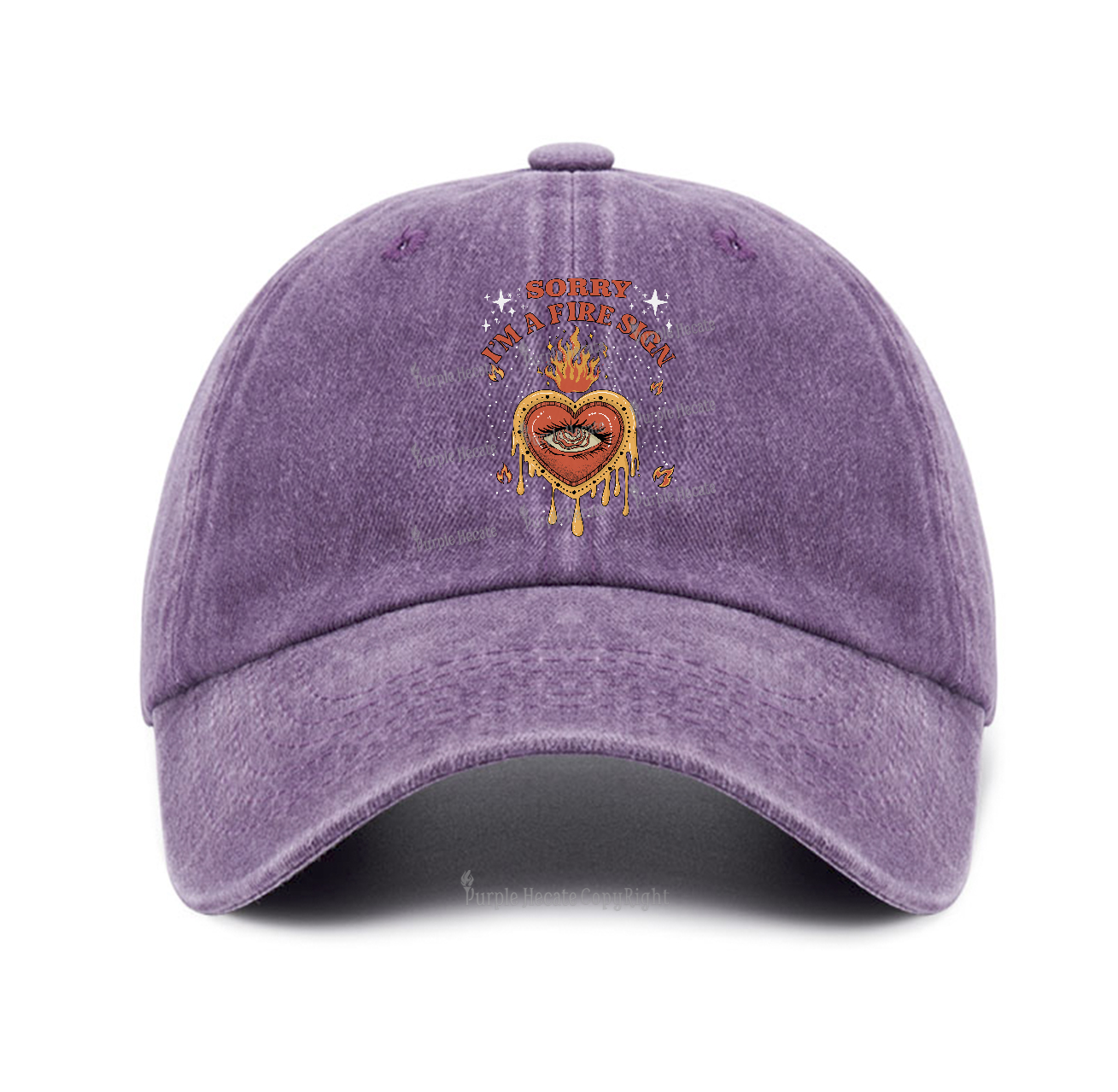 Purplehecate Sorry I'm A Fire Sign Baseball Cap