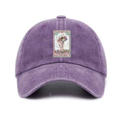 Purplehecate The Photographer Tarot Card Baseball Cap