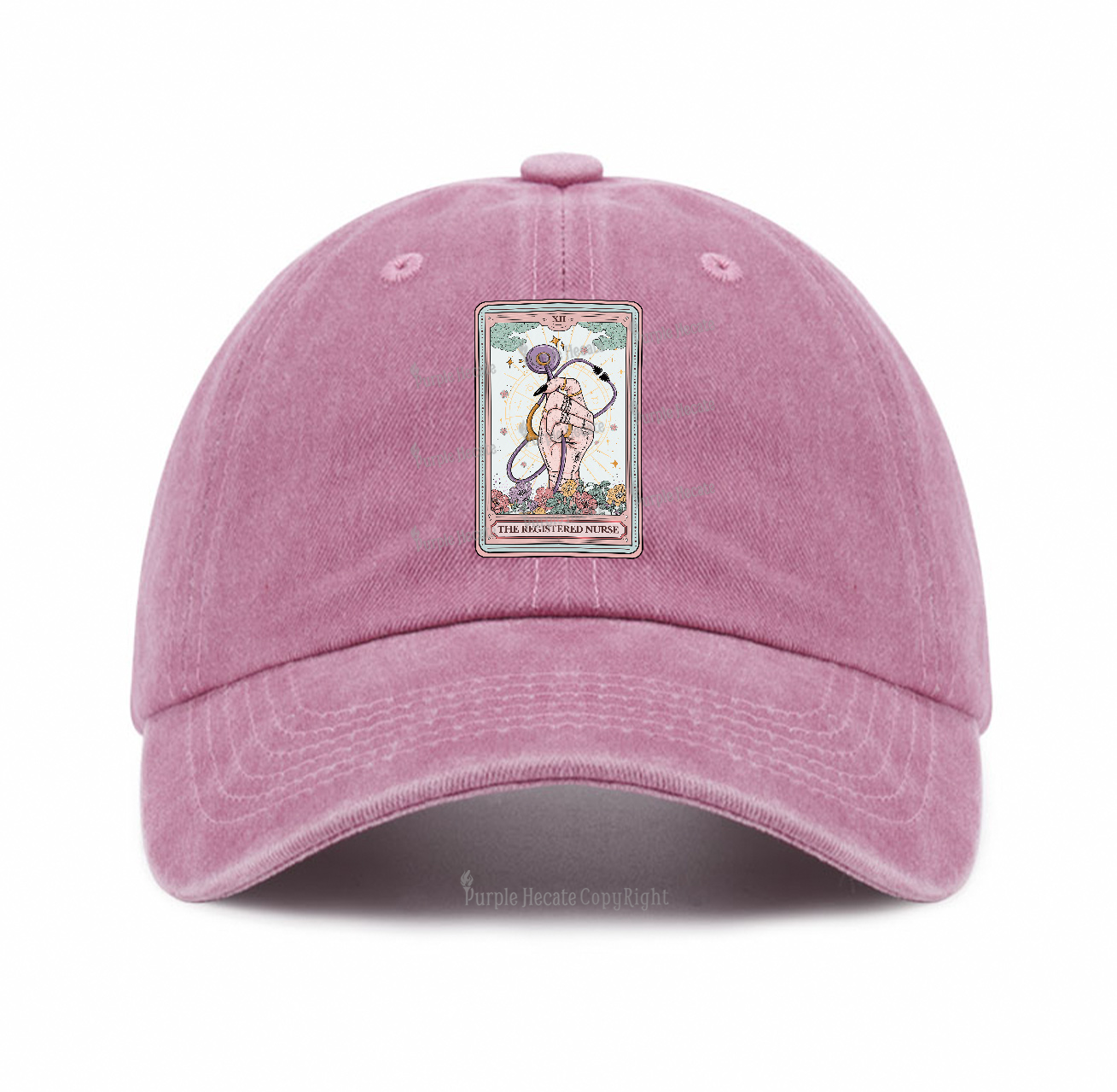 Purplehecate The Registered Nurse Tarot Card Baseball Cap