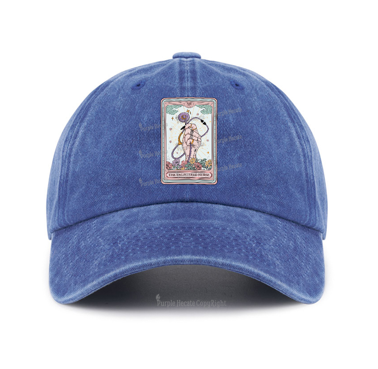 Purplehecate The Registered Nurse Tarot Card Baseball Cap