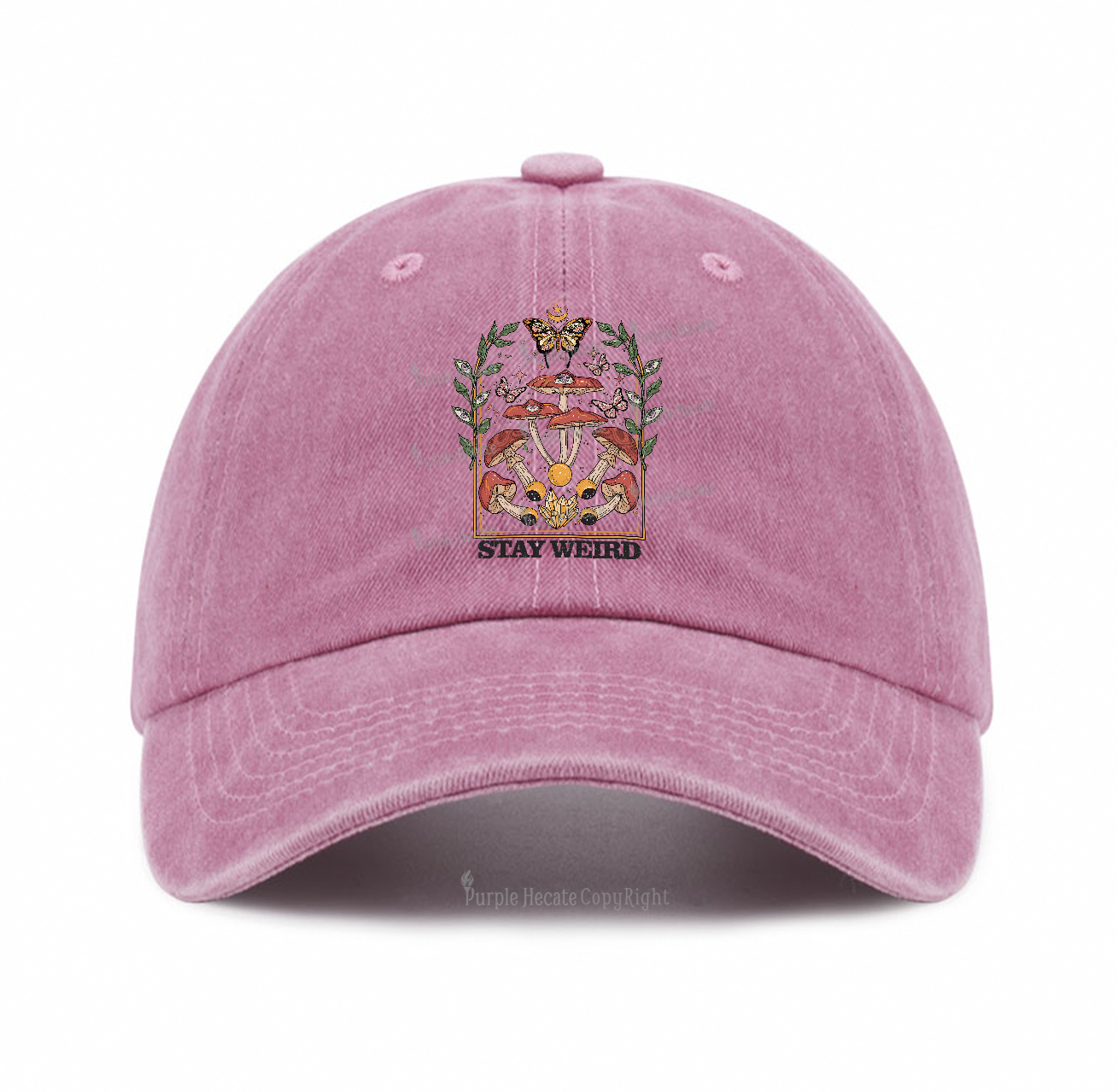 Purplehecate Stay Weird Baseball Cap