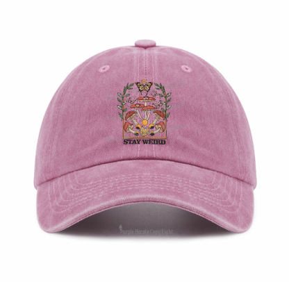 Purplehecate Stay Weird Baseball Cap