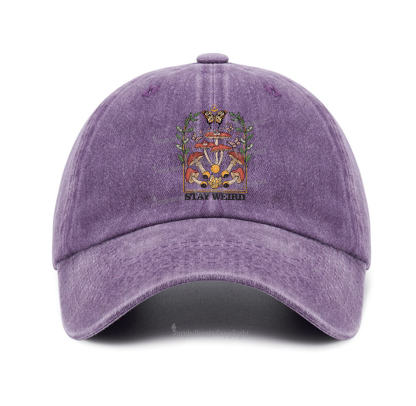 Purplehecate Stay Weird Baseball Cap