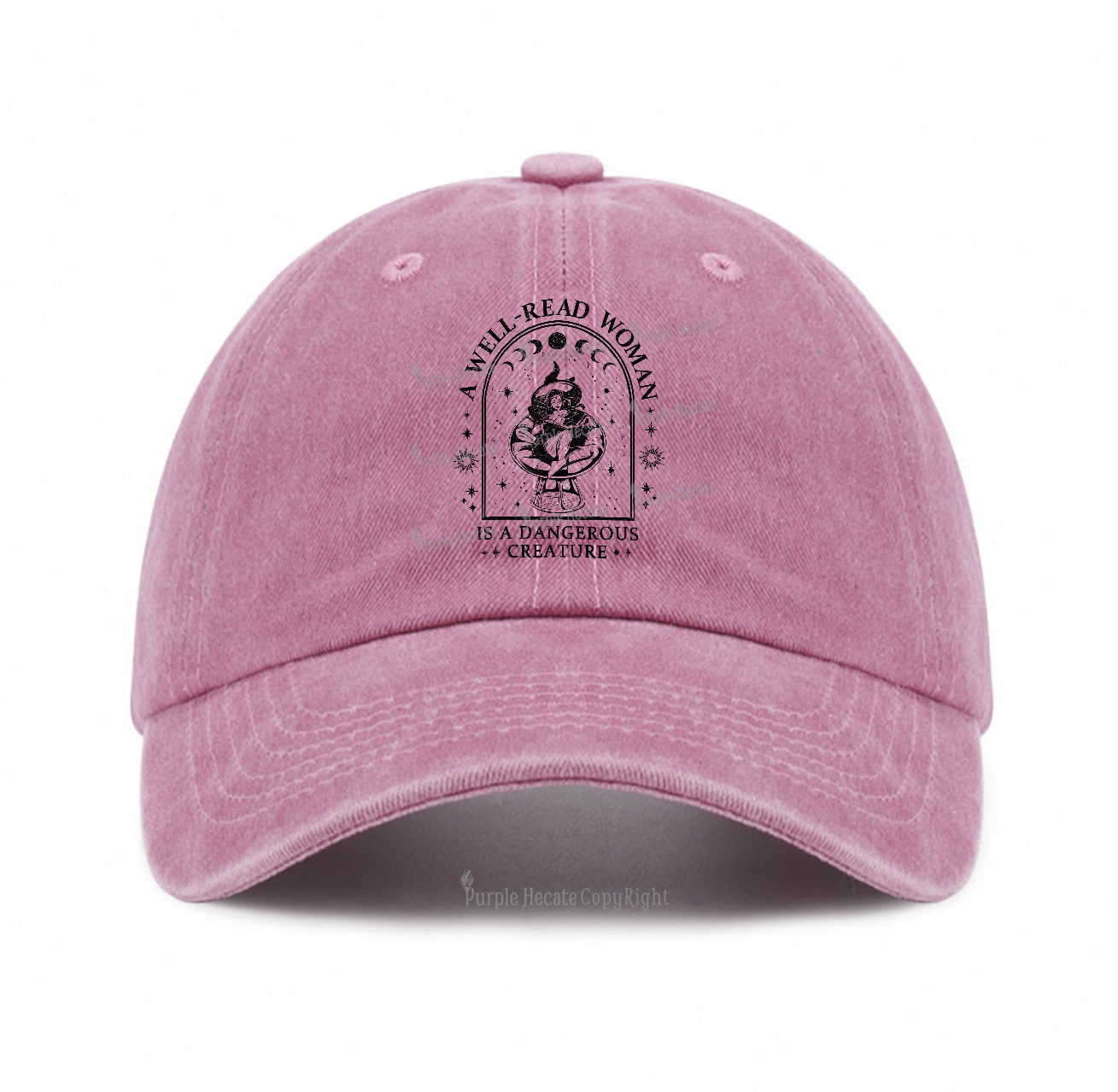 Purplehecate A Well Read Woman Bookish Baseball Cap