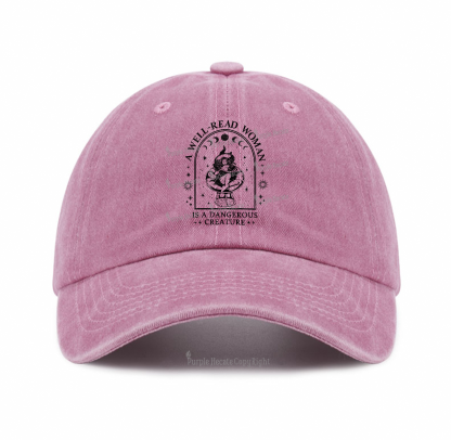 Purplehecate A Well Read Woman Bookish Baseball Cap
