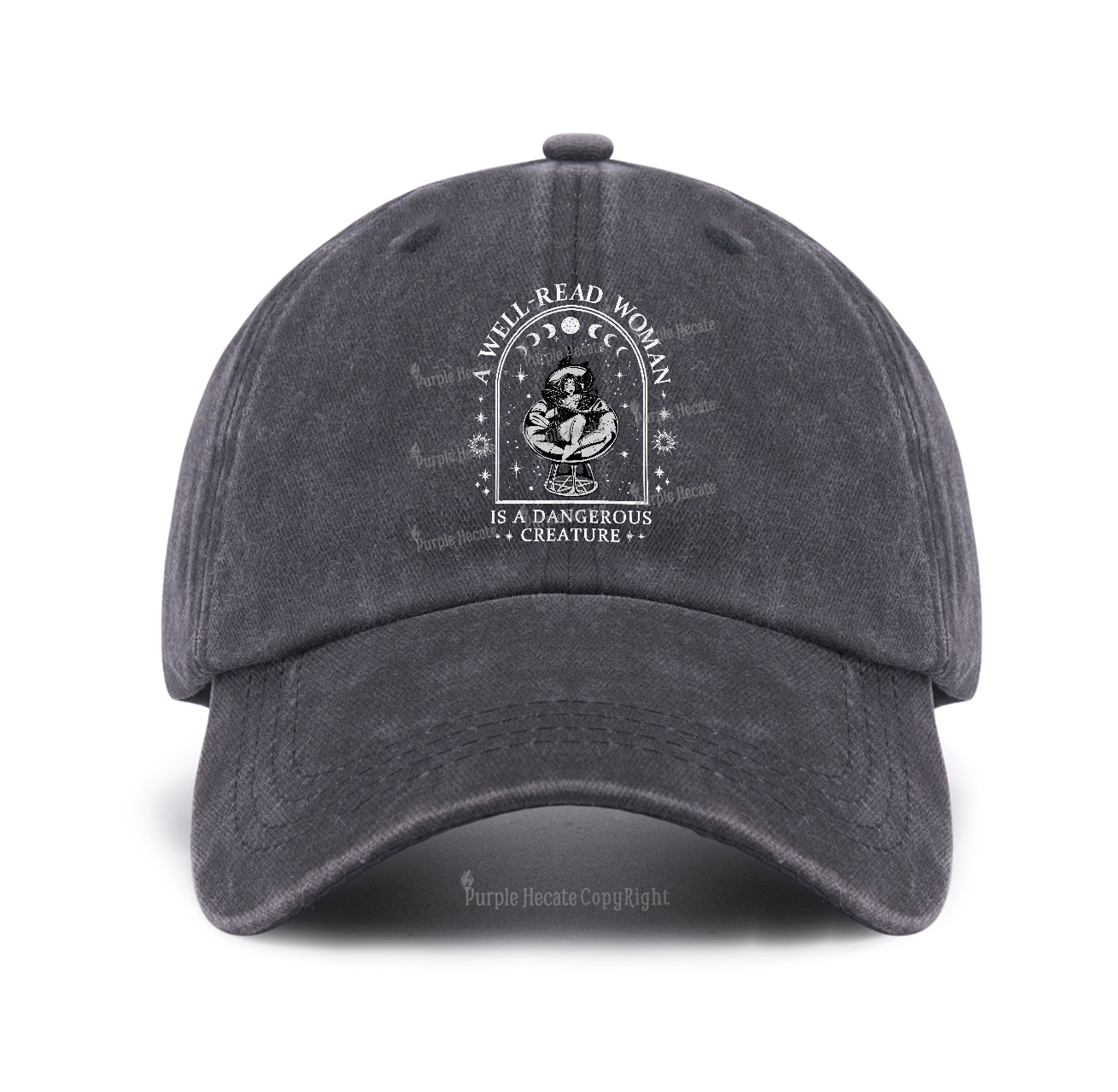 Purplehecate A Well Read Woman Bookish Baseball Cap