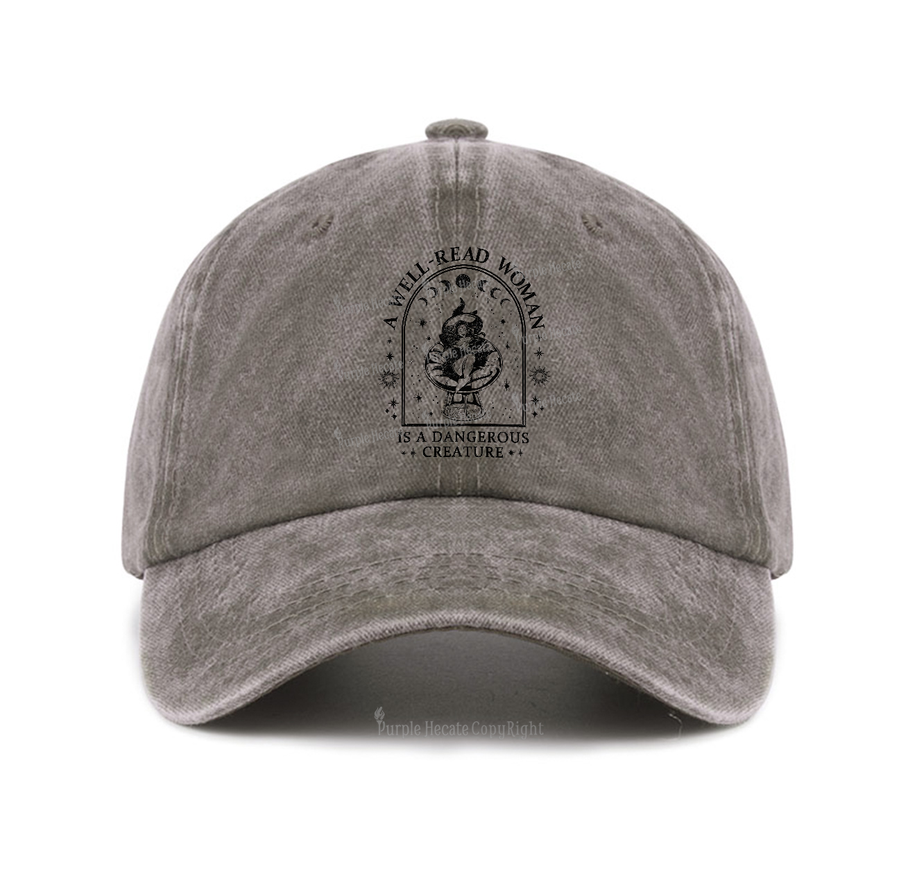 Purplehecate A Well Read Woman Bookish Baseball Cap