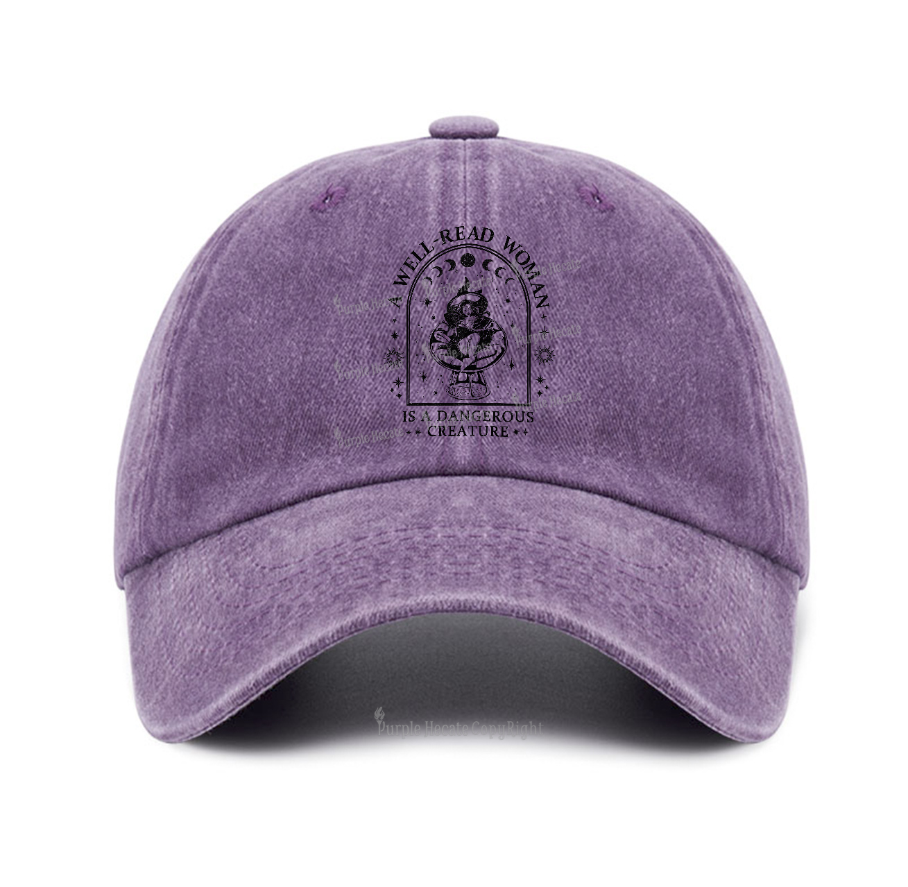 Purplehecate A Well Read Woman Bookish Baseball Cap