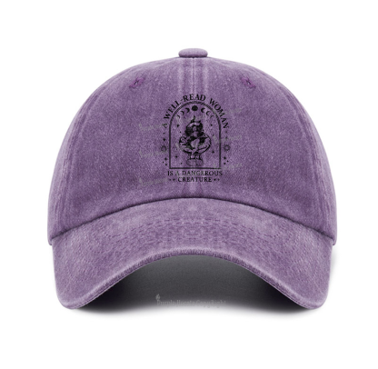 Purplehecate A Well Read Woman Bookish Baseball Cap