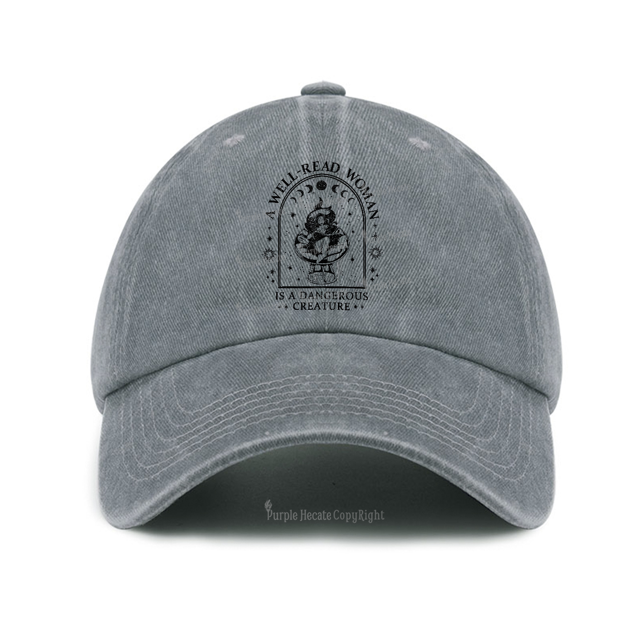 Purplehecate A Well Read Woman Bookish Baseball Cap