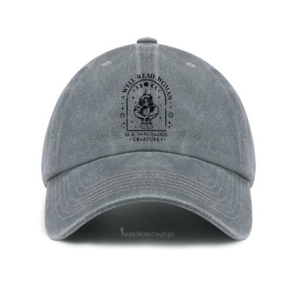 Purplehecate A Well Read Woman Bookish Baseball Cap