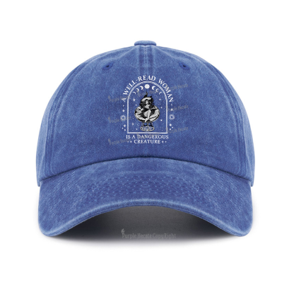 Purplehecate A Well Read Woman Bookish Baseball Cap