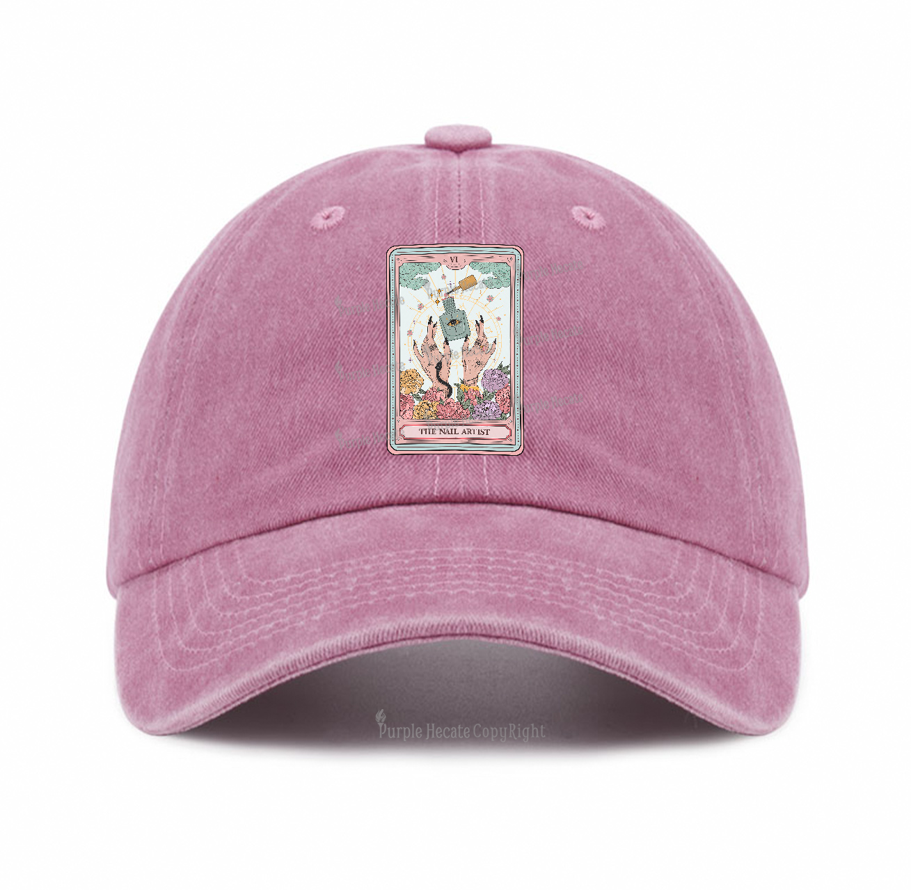 Purplehecate The Nail Artist Life Tarot Baseball Cap