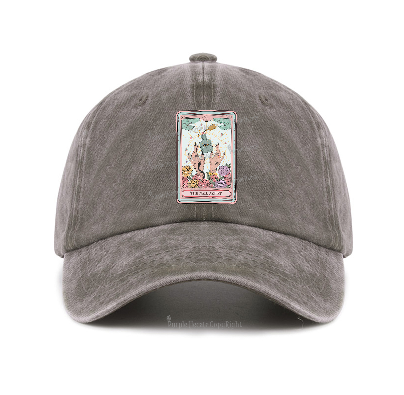 Purplehecate The Nail Artist Life Tarot Baseball Cap