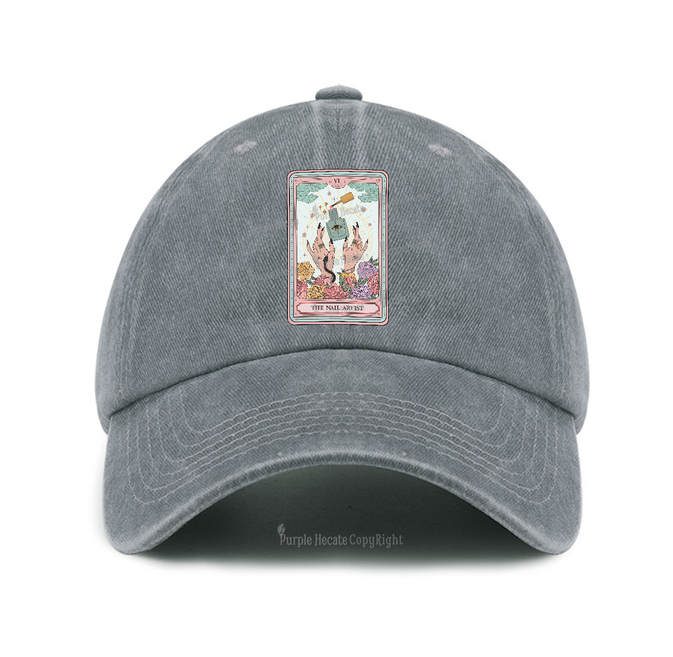 Purplehecate The Nail Artist Life Tarot Baseball Cap
